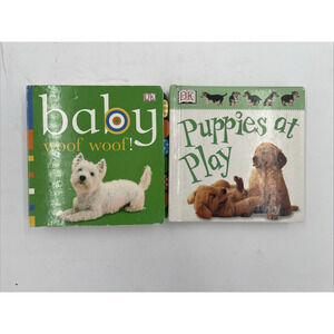 Baby Woof Woof Chunky Board Books and Puppies at Play Book Lot Very Good